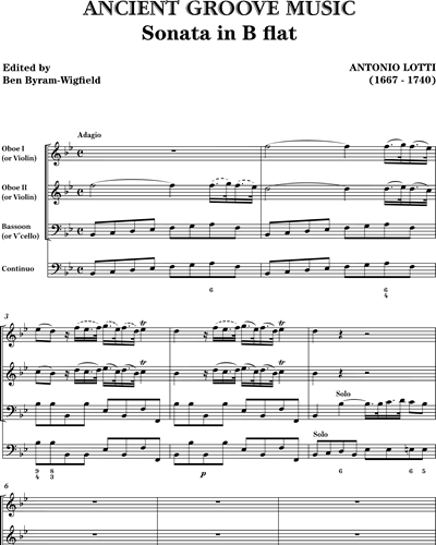 Harpsichord/Basso Continuo & Full Score