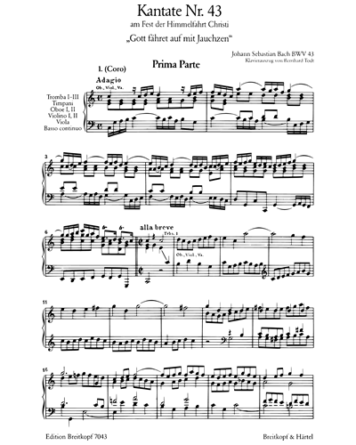 Kantate BWV 43 „Gott fähret auf mit Jauchzen“