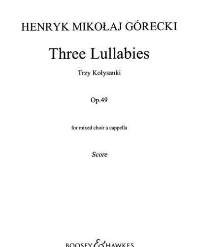 Three Lullabies, op. 49