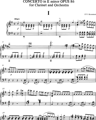 Concerto in e op. 86