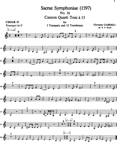 [Choir 2] Trumpet in C