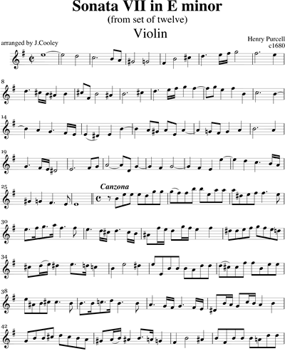 Sonata No. 7 in E minor