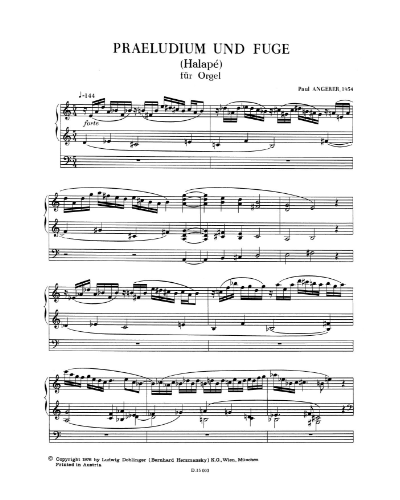 Prelude and Fugue (Halape)