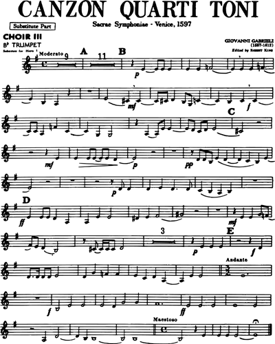 [Choir 3] Trumpet in Bb (Horn Alternative)