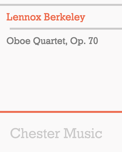 Oboe Quartet, op. 70