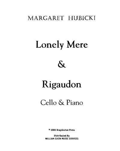 "Lonely Mere" & "Riguadon"