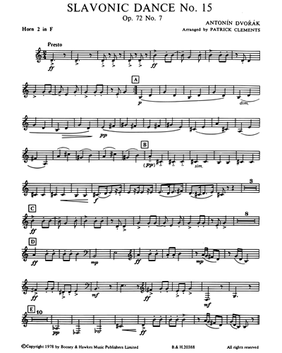 Slavonic Dance No. 15, op. 72/7