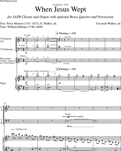 Mixed Chorus SATB & Organ/Full Score