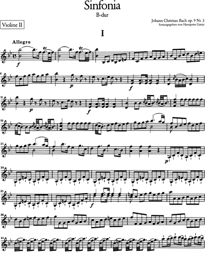 Sinfonia B-dur op. 9 Nr. 3