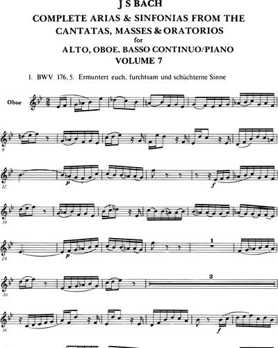 Sämtliche Arien - Bd. 7 (BWV 176, 185, 214, 235)