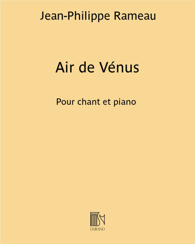 Air de Vénus (extrait des "Airs et duos d’opéras")