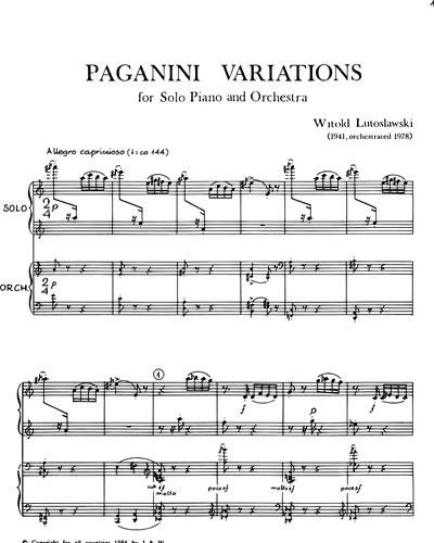 Paganini Variations