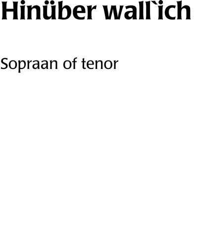 Soprano & Tenor (Alternative)