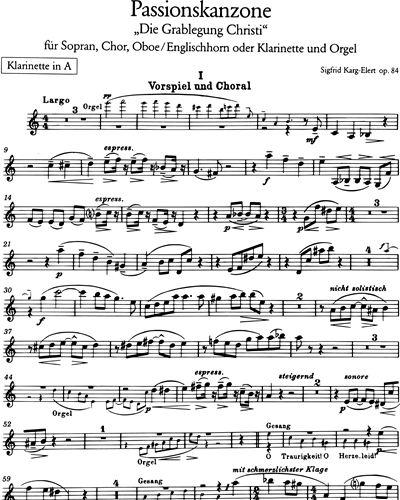 Clarinet in A (Alternative)