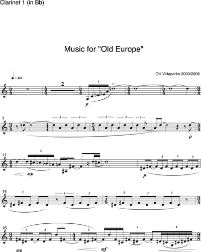 Music for Old Europe