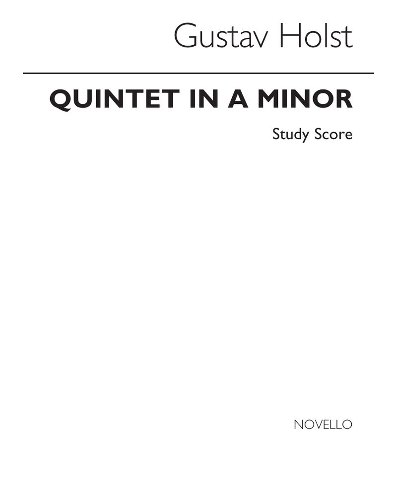 Quintet in A minor, Op. 3