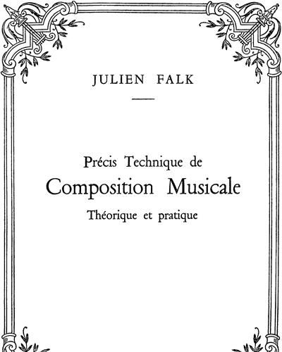 Précis technique de composition musicale