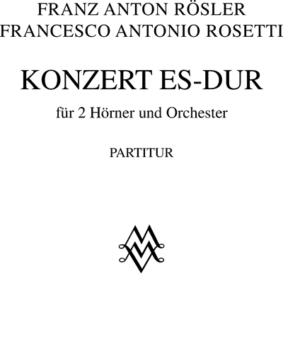 Konzert Es-dur für 2 Hörner und Orchester