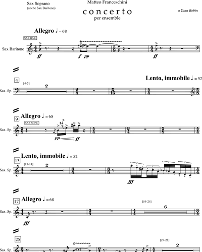 Soprano Saxophone & Baritone Saxophone
