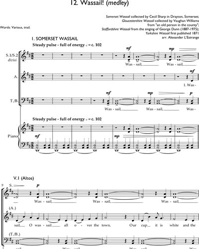 Wassail! (Medley) (from 'Wassail! Carols of Comfort and Joy')