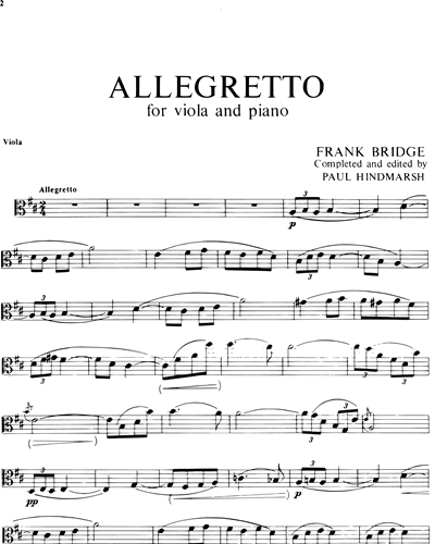 Allegretto for Viola and Piano