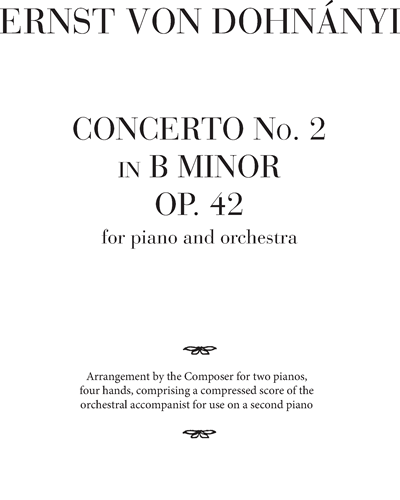 Concerto n. 2 in B minor Op. 42
