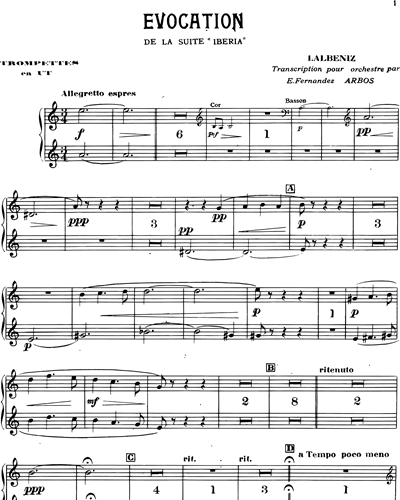 Évocation (extrait n. 1 de la Suite "Iberia")