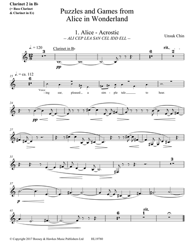 Clarinet 2 in Bb/Clarinet in Eb/Bass Clarinet