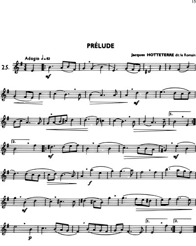 La Flûte Classique, Vol. 1: Prélude in E minor