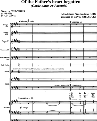 Full Score & Mixed Chorus & Congregation & Organ