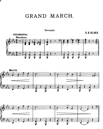 Grand March For Piano