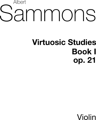 Virtuosic Studies for Violin, op. 21 Book 1