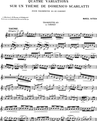 4 Variations sur un thème de Scarlatti