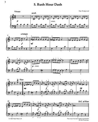 Rush Hour Dash Sheet Music by Pam Wedgwood | nkoda